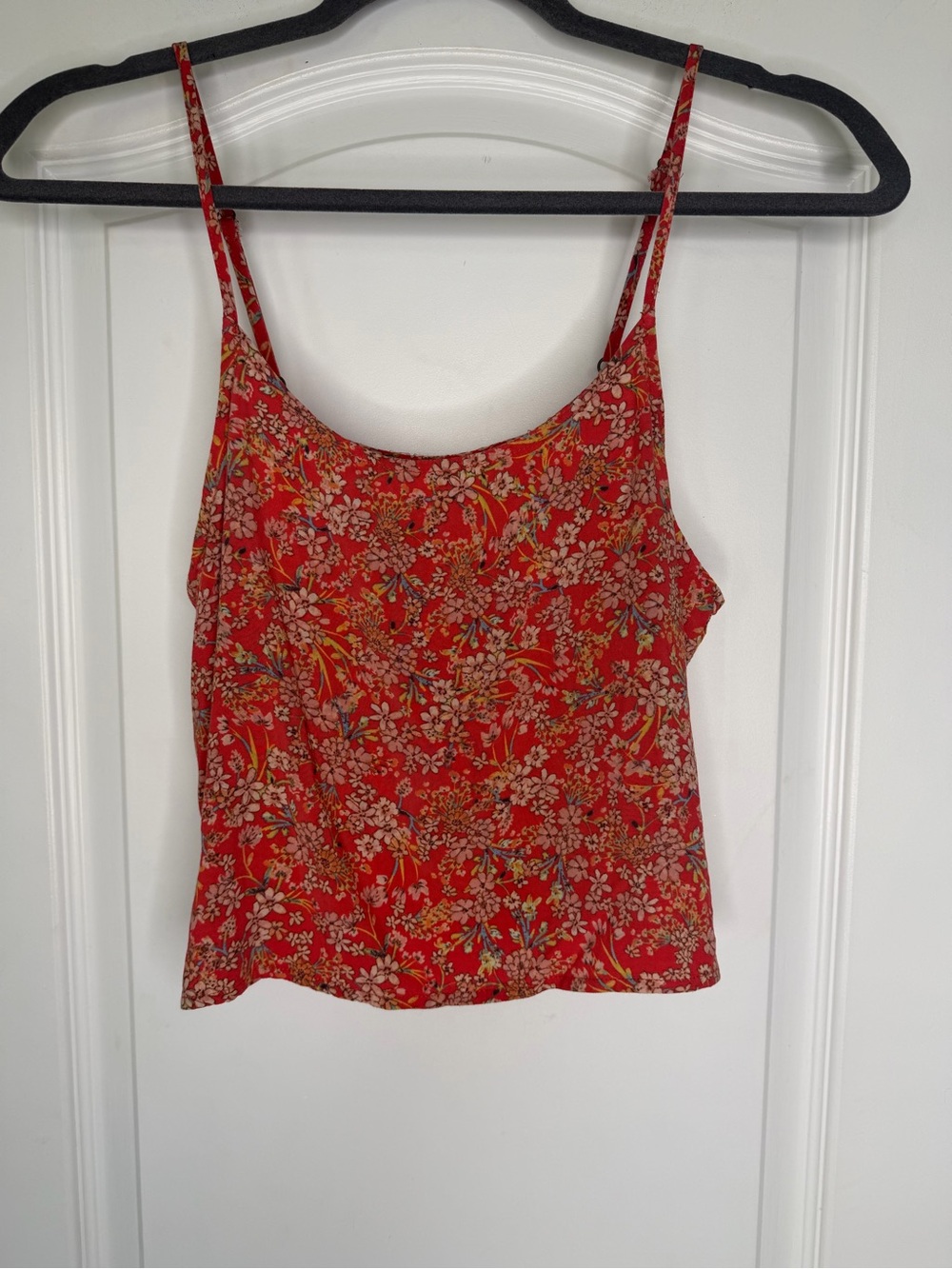O'Neill Emile Floral Crop Cami Top W/Adjustable Straps. Size S